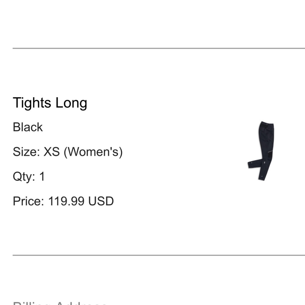 On running tights - XS